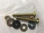 Slotted Head Toilet Tank Mounting Hardware Brass Plated Long Endurance