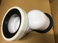 PP Material Toilet 100mm Offset Pan Connector , Toilet Pipe Fittings Without Burrs