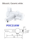 Ceramic white Chrome plated ABS Toilet Hand Faucet For Bathroom