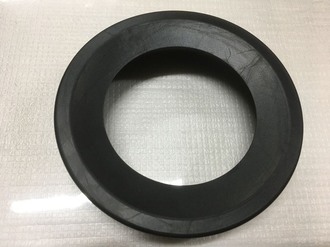 Round Black Durable Toilet Fittings , Toilet Rubber Gasket 3090 Shore