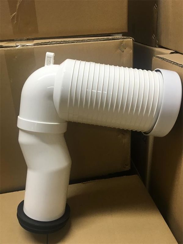 3mm Thickness Toilet Pan Connector Pvc Water Fitting Corrosion Resistance