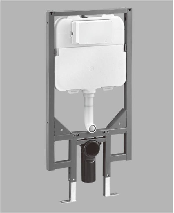 Engineering Plastic Toilet Tank Fittings Wall Hung Toilet Frame And Cistern