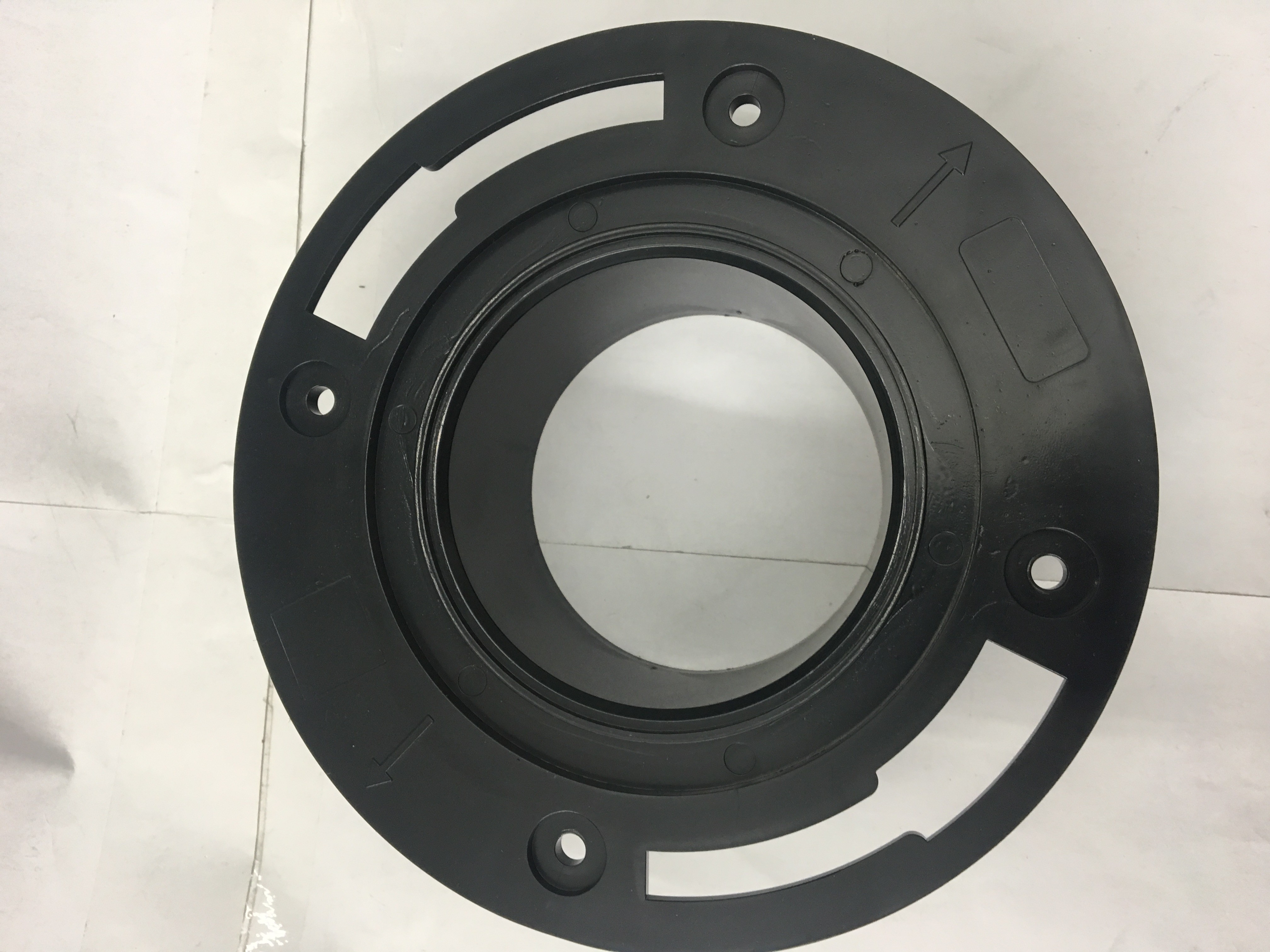 Plastic Toilet Seal Flange , Toilet Drain Flange Circular Shaped For