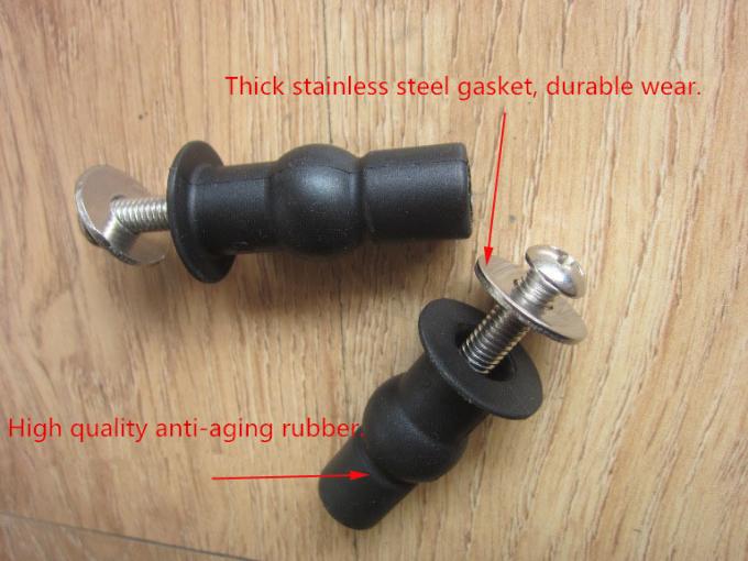 Pure Color Toilet Bowl Anchor Bolts , Toilet Tank Bolts And Washers