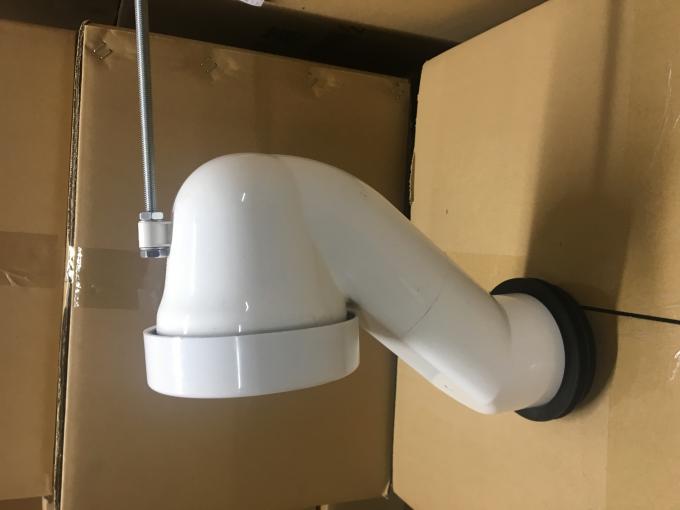 white toilet waste pipe