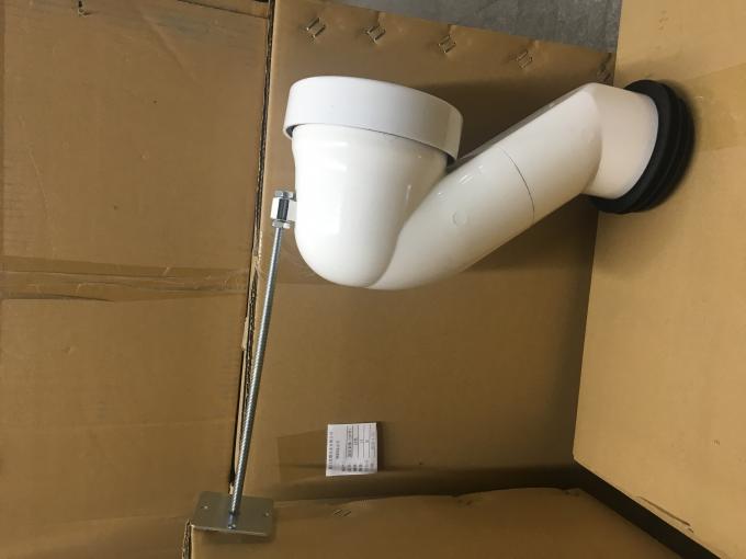 white toilet waste pipe