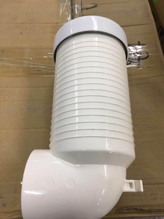 white toilet waste pipe