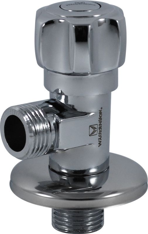 Angle Stop Valve – Brass Plated, G1/2 Thread – Water Control Valve For Bathroom Sink, Toilet, Kitchen – Easy Installation, Durable & Corrosion-Resistant