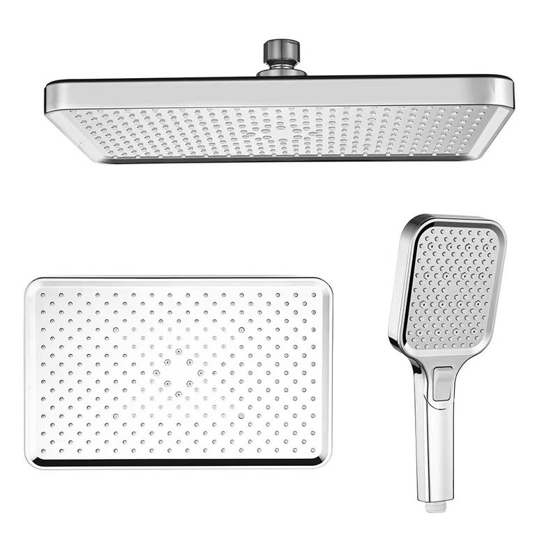 Polished High Pressure Wall Mounted Hand Held Shower Head Water Saving