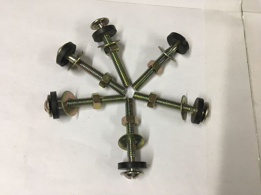 Double Copper Toilet Mounting Hardware , Toilet Tank Mounting Kit Easy