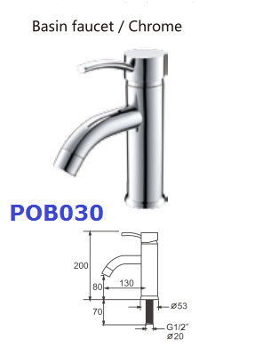 G1/2" Thread ABS Toilet Sink Faucet For Kitchen