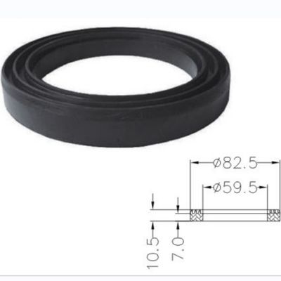 Rubber O-Shaped Gasket For Dark Water Tank Flushing Pipe Anti-Odor And Anti-Leakage