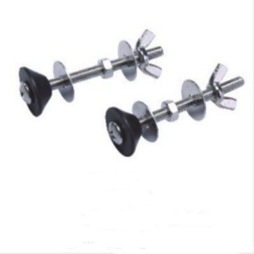 Durable Two-piece Toilet Tank And Seat Fixation Screw And Bolt Kits In White And Gold