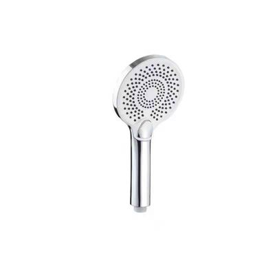 Round Shape Handheld High Pressure Bathroom Hand Held Shower Head With Easy To Clean Silicone Jets