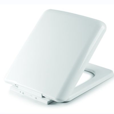 White Plastic Soft Close Toilet Seat Cover For Indian Commode