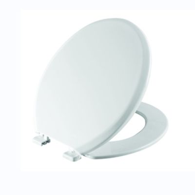 Slow-Close Hinged Round Toilet Seat Cover Made Of Polypropylene For Modern Bathrooms