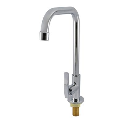 304 Stainless Steel Kitchen Faucet with Single Lever and Brushed Surface for Modern Kitchens