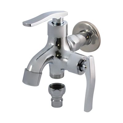 Modern Double Outlet Down Kitchen Mixer Sink Faucets ForWashing Machine Basin