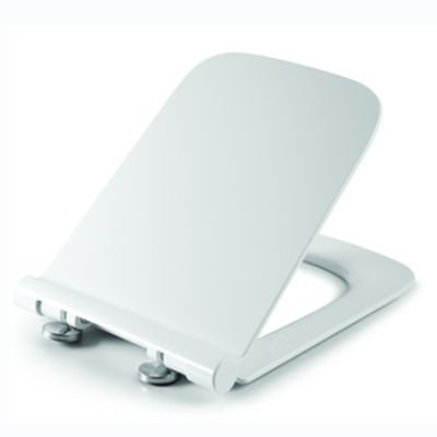 Modern Polypropylene Soft Closing Square Shape Toilet Seat Cover with Quick Release