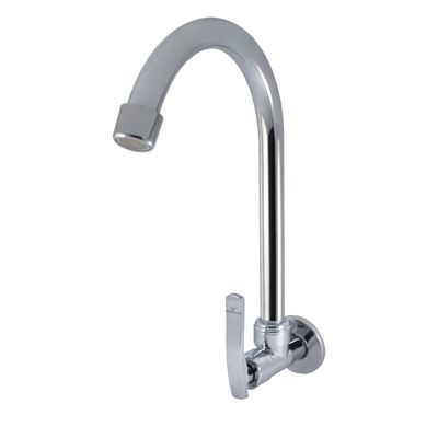 Stainless Steel Bathroom Faucet Spout With Diverter for Wall-mounted Kitchen Sink