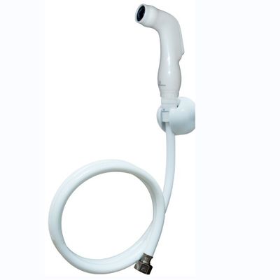 Sustainable White Handheld Toilet Kit Bidet Modern Solution For Bathroom Hygiene