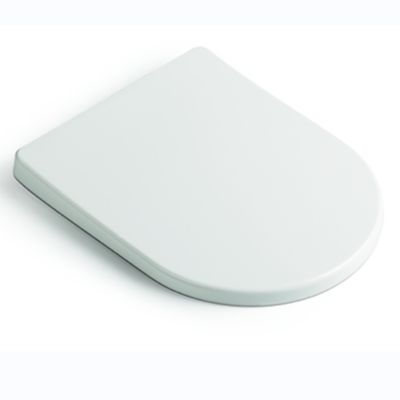 Ultra Slim U-shaped Toilet Seat Cover with Soft Close, Quick Release, and Stainless Steel Hinge for Modern Bathrooms