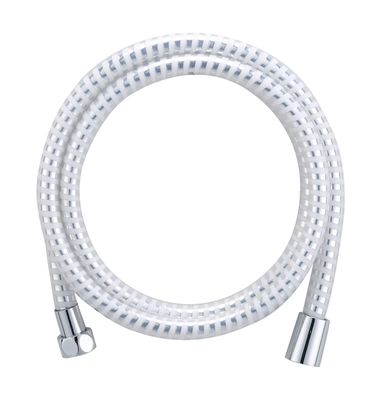 High Pressure PVC Shower Hose with Modern Design and Silver Wire Braid for Bathroom