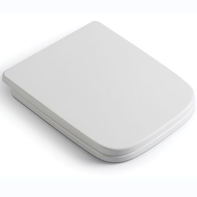 Square White PP Square Toilet Seat With One Button Quick Release After-Sale Service