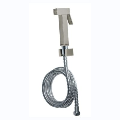 Light Grey Brass Hand-Held Bidet Sprayer For Sustainable Hot And Cold Bathroom Sets
