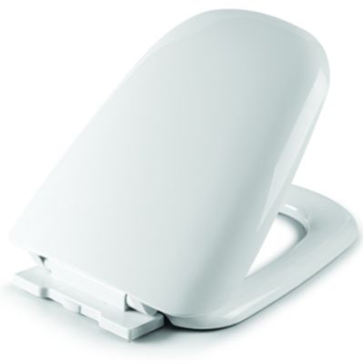 Modern Design White Heated Soft Close Toilet Seat With Quick Release Round Shape