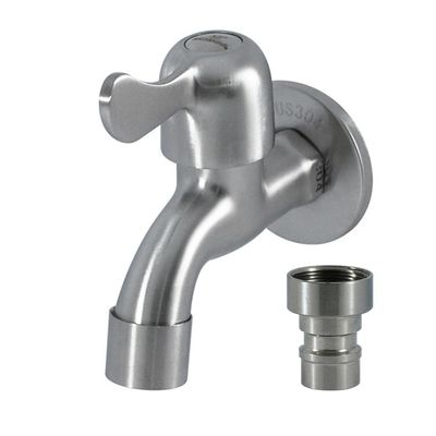 Contemporary Style Basin Faucets Deck Installation With 304 Stainless Steel Material
