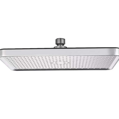 ABS Plastic Square Bathroom Wash Shower Head With And Chrome Top Onsite Installation