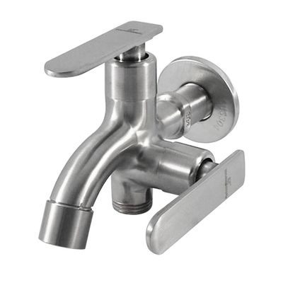 304 Stainless Steel Monochrome Single Lever Kitchen Faucet With Single Outlet Sink