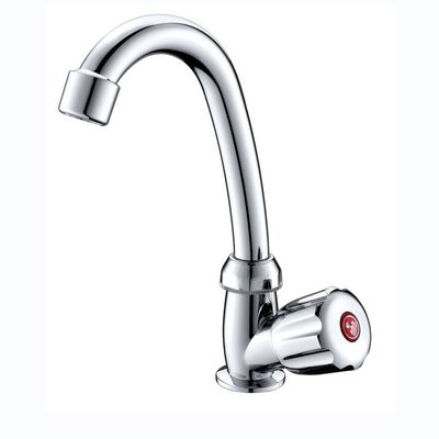 Office Building Chrome Surface Finishing ABS Health Swan Neck Faucet For Kitchen Sink