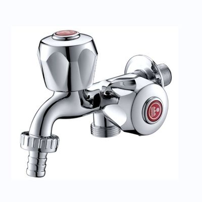 Outstanding Durability Bathroom Faucet With Diverter Spout Feature And Chromium Plating