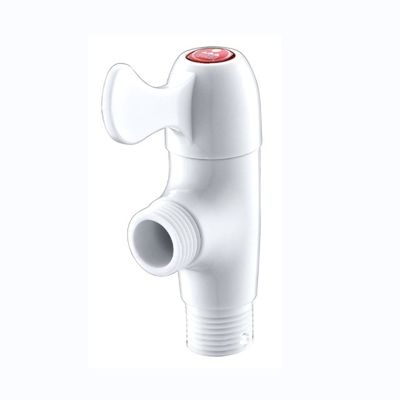 ABS Material Single Handle Wall-Mounted Water Faucet Bathroom Faucet with Diverter