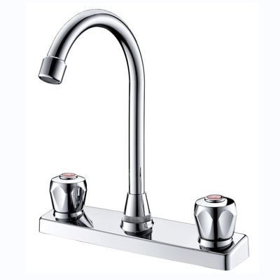 Chrome Plated Single Handle Wall-Mounted Bathroom Faucet Basin Mixer Tap for Lavatory Sink