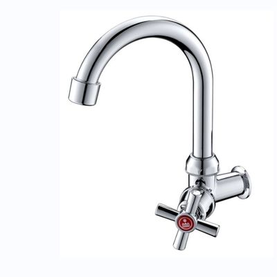 Economic Single Handle Cold Kitchen Sink Water Faucet With Chrome Plated Abs Plastic