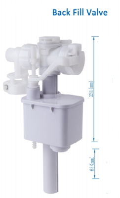 Modern White Xiamen Professional Plastic European Types Toilet Fill Valve Cistern Fitting