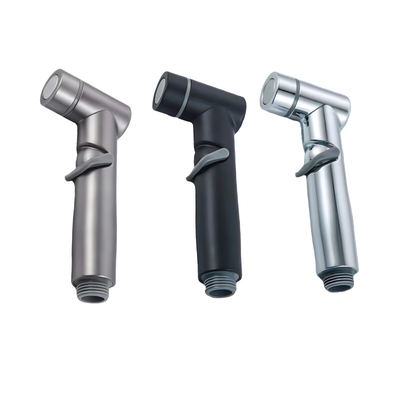 ABS handheld sit-spa spray device with portable nozzle, for use with pressure-flushing toilets in bathrooms