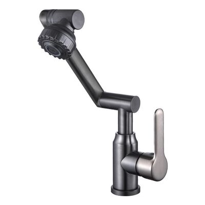 Modern design universal rotating stainless steel cold and hot basin faucet ceramic valve core bathroom mixer faucet