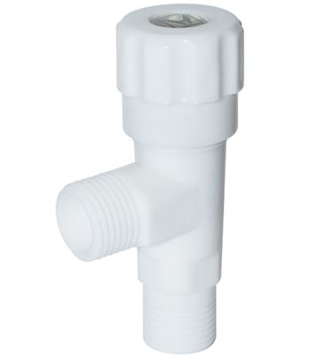 A Large-Flow PP Material Toilet Angle Valve With One Inlet And Two Outlets For A Hot And Cold Mixer