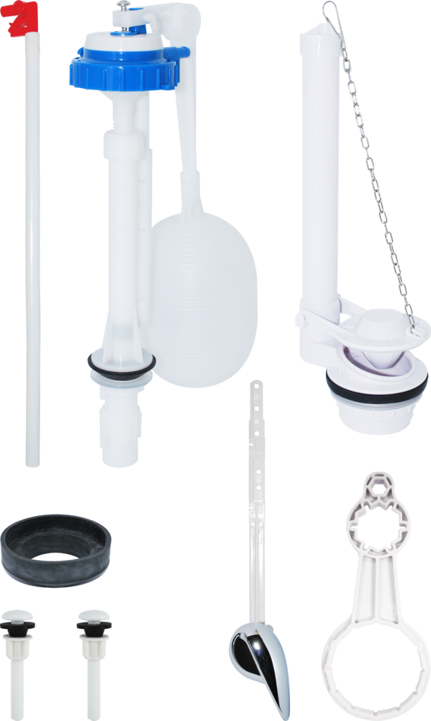 Toilet Water Tank Fittings Adjustable Fill Valve with Adjustable Overflow Pipe Height