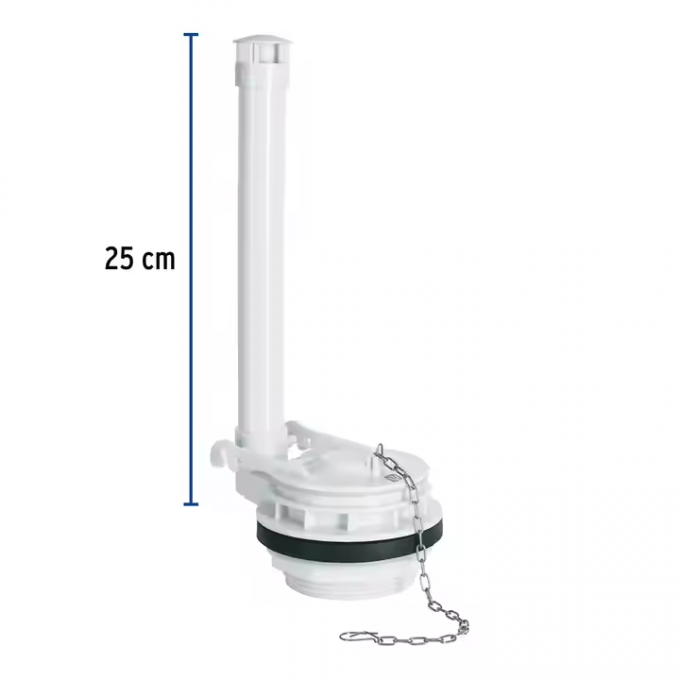Toilet Flush Valve Plastic Mechanism With Flapper Anti Lock Braking Device