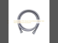 Flexible White PVC Shower Hose Modern Design Style And For Bathroom Accessories