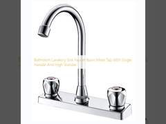 Bathroom Lavatory Sink Faucet Basin Mixer Tap With Single Handle And High Standar