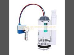 Adjustable ABS cable control bathroom fixtures with dual-flush toilet valve