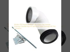 Modern 90-Degree Bend P-Type Steam Trap Sewage Polyvinyl Chloride Pipe HP Bathroom Toilet Drainage WC Pan Connector