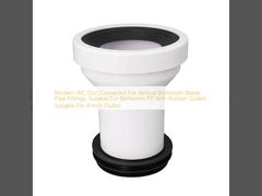 Modern WC Disc Connector For Vertical Bathroom Waste Pipe Fittings, Suitable For Bathroom PP, With Rubber Gasket, Suitable For 4-Inch Outlet