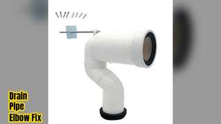 Toilet Drain Pipe Elbow Fix